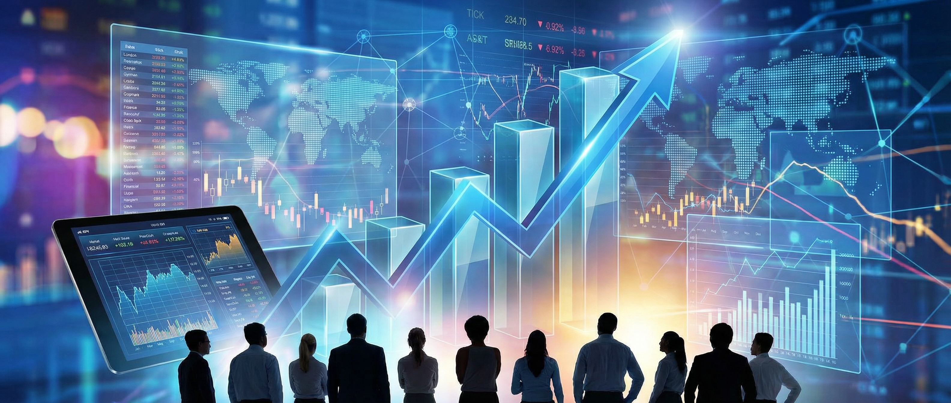 Painel de indicadores financeiros e relatórios de investimento da SmartFinance News